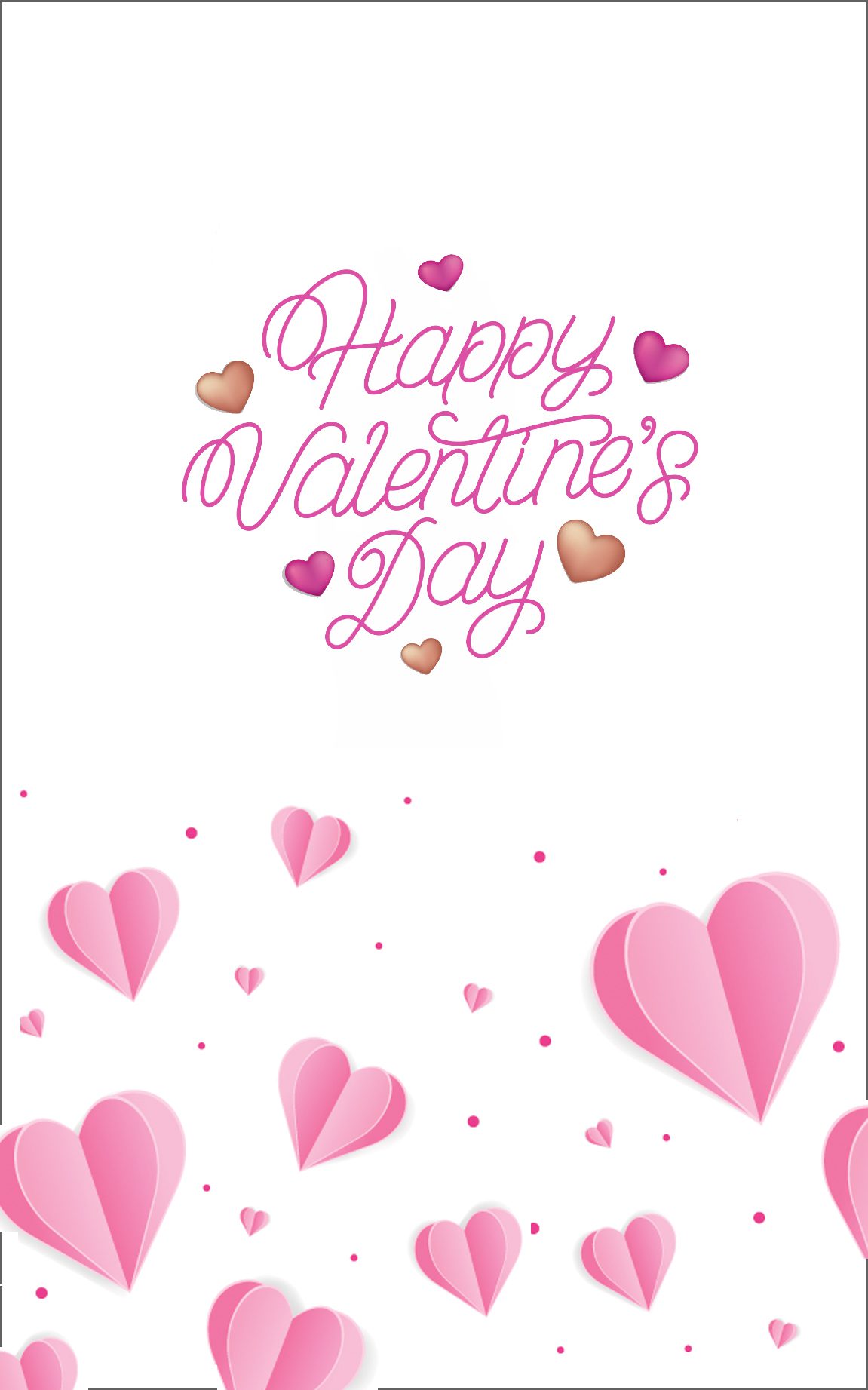 Pink Valentines Card